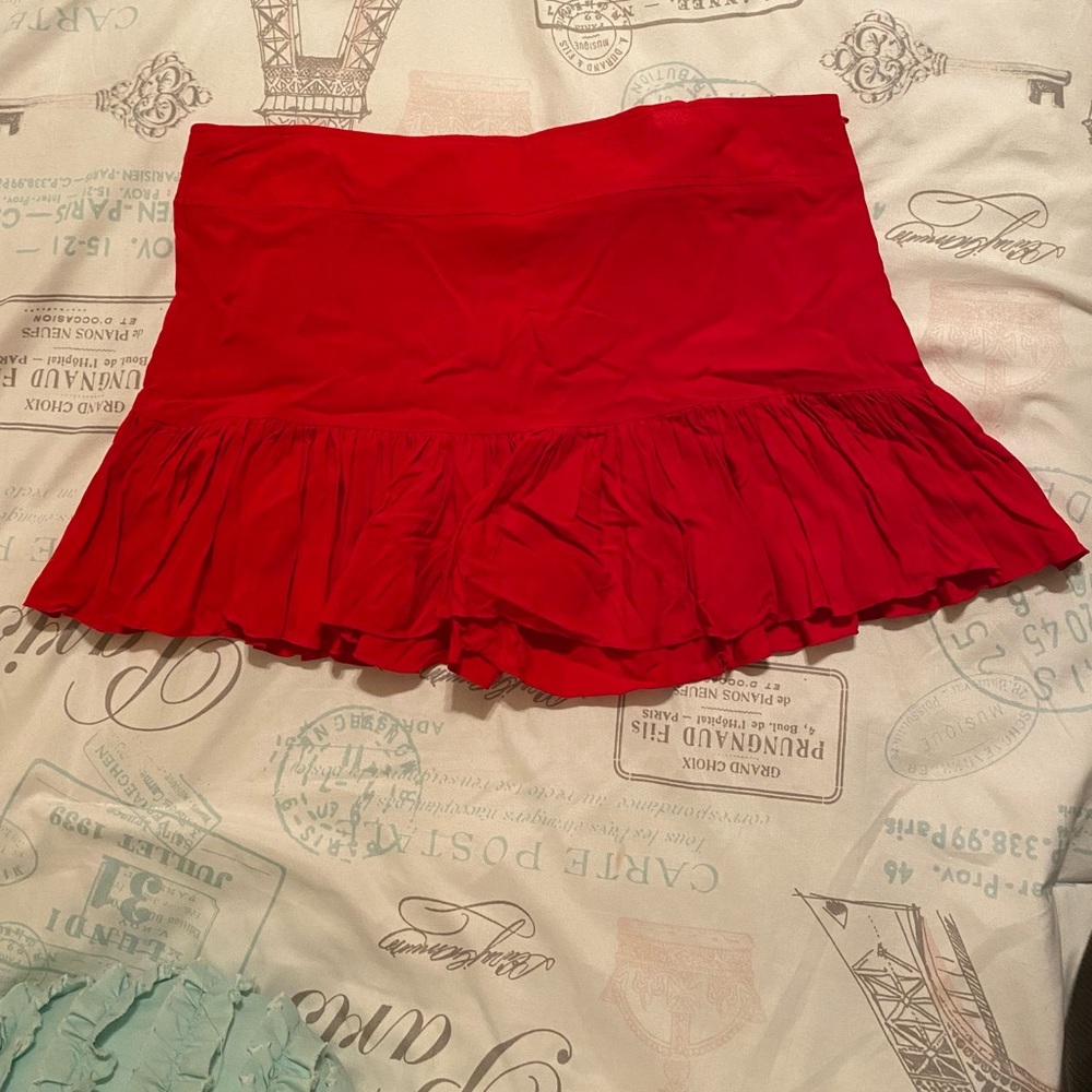 Red skirt